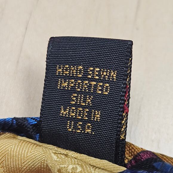 Vintage Robert Talbott Neck Tie Men Blue Silk Best of Class Hand Sewn USA - Picture 5 of 5